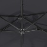 Parasol de jardin à double tête noir 316x145 cm 555784555784