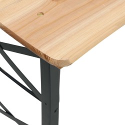 Table à bière pliable 170x50x75/105 cm bois massif de sapin 555786555786