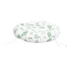 Coussin rond à motif de feuilles Ø 60 x11 cm tissu oxford 555792555792