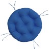 Coussin rond bleu royal Ø 60 x11 cm tissu oxford 555793555793
