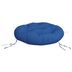 Coussin rond bleu royal Ø 60 x11 cm tissu oxford 555793555793