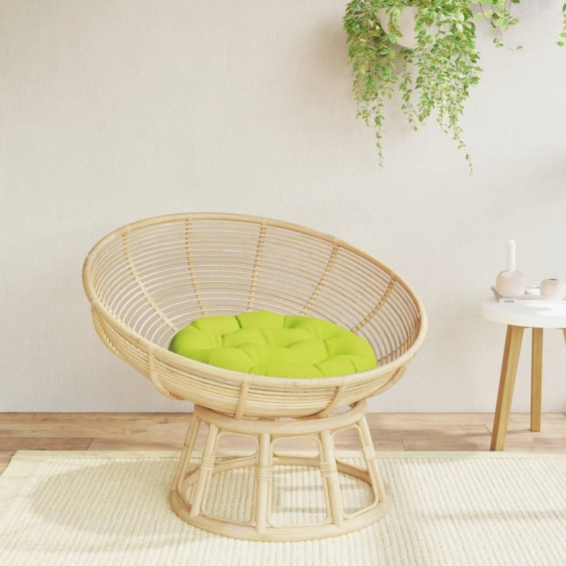 Coussin rond vert vif Ø 60 x11 cm tissu oxford 555794555794