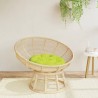 Coussin rond vert vif Ø 60 x11 cm tissu oxford 555794555794