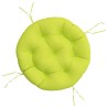Coussin rond vert vif Ø 60 x11 cm tissu oxford 555794555794
