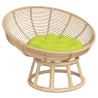 Coussin rond vert vif Ø 60 x11 cm tissu oxford 555794555794