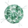 Coussin rond à motif de feuilles Ø 60 x11 cm tissu oxford 555795555795