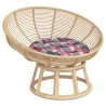 Coussin rond motif à carreaux rouge Ø 60 x11 cm tissu oxford 555796555796
