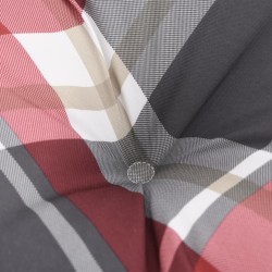 Coussin rond motif à carreaux rouge Ø 60 x11 cm tissu oxford 555796555796