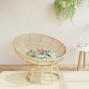 Coussin rond multicolore Ø 60 x11 cm tissu oxford 555799555799