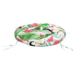 Coussin rond multicolore Ø 60 x11 cm tissu oxford 555799555799