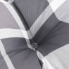 Coussin rond motif à carreaux gris Ø 60 x11 cm tissu oxford 555800555800