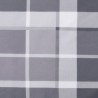 Coussin rond motif à carreaux gris Ø 60 x11 cm tissu oxford 555800555800