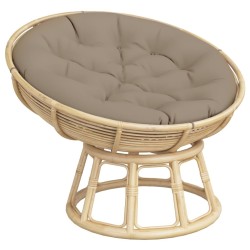 Coussin rond taupe Ø 100 x11 cm tissu oxford 555801555801
