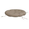 Coussin rond taupe Ø 100 x11 cm tissu oxford 555801555801