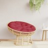Coussin rond rouge bordeaux Ø 100 x11 cm tissu oxford 555802555802
