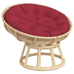 Coussin rond rouge bordeaux Ø 100 x11 cm tissu oxford 555802555802