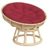 Coussin rond rouge bordeaux Ø 100 x11 cm tissu oxford 555802555802