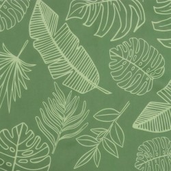 Coussin rond à motif de feuilles Ø 60 x11 cm tissu oxford 555803555803