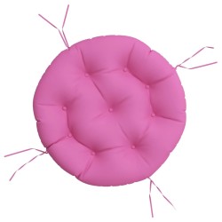 Coussin rond rose Ø 60 x11 cm tissu oxford 555804555804