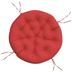 Coussin rond rouge Ø 100 x11 cm tissu oxford 555805555805