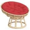 Coussin rond rouge Ø 100 x11 cm tissu oxford 555805555805