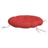 Coussin rond rouge Ø 100 x11 cm tissu oxford 555805555805