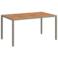 Table de Jardin Gris 150 x 90 x 75 cm polyrotin 555809555809