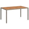 Table de Jardin Gris 150 x 90 x 75 cm polyrotin 555809555809