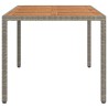 Table de Jardin Gris 150 x 90 x 75 cm polyrotin 555809555809