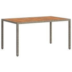 Table de Jardin Gris 150 x 90 x 75 cm polyrotin 555809555809