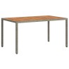 Table de Jardin Gris 150 x 90 x 75 cm polyrotin 555809555809