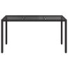 Table de Jardin Noir 150 x 90 x 75 cm polyrotin 555810555810