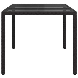 Table de Jardin Noir 150 x 90 x 75 cm polyrotin 555810555810
