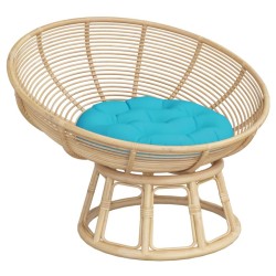 Coussin rond turquoise Ø 60 x11 cm tissu oxford 555811555811