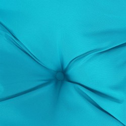 Coussin rond turquoise Ø 60 x11 cm tissu oxford 555811555811