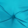 Coussin rond turquoise Ø 60 x11 cm tissu oxford 555811555811