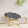 Coussin rond anthracite Ø 100 x11 cm tissu oxford 555812555812