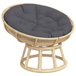 Coussin rond anthracite Ø 100 x11 cm tissu oxford 555812555812