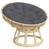 Coussin rond anthracite Ø 100 x11 cm tissu oxford 555812555812