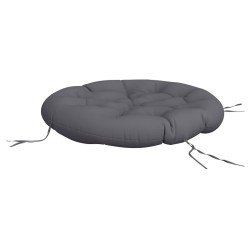Coussin rond anthracite Ø 100 x11 cm tissu oxford 555812555812