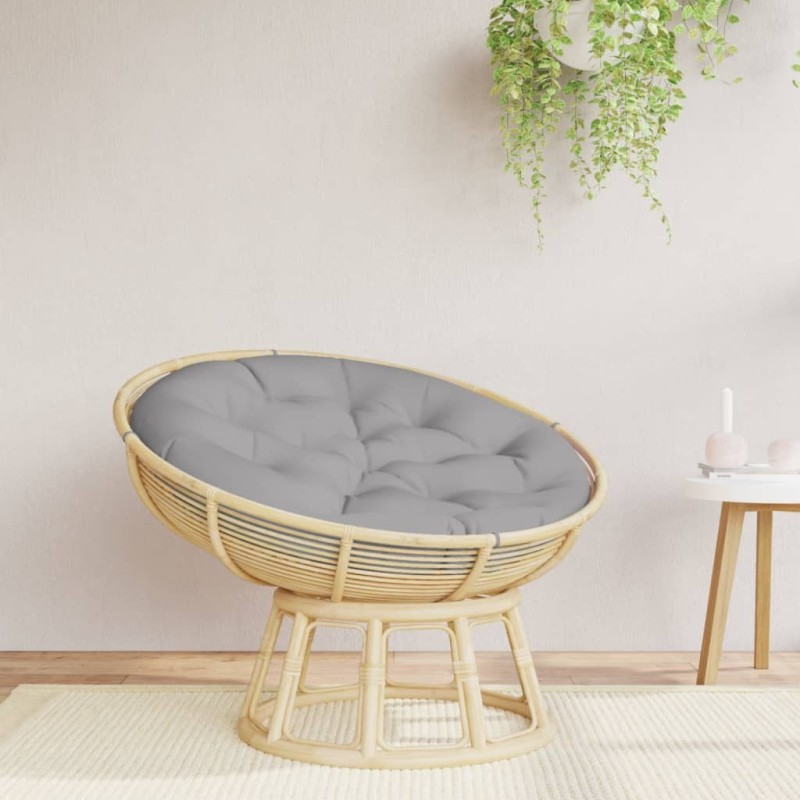 Coussin rond gris Ø 100 x11 cm tissu oxford 555813555813