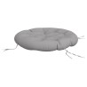 Coussin rond gris Ø 100 x11 cm tissu oxford 555813555813