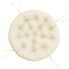 Coussin rond crème Ø 100 x11 cm tissu oxford 555814555814