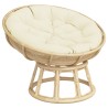 Coussin rond crème Ø 100 x11 cm tissu oxford 555814555814