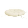 Coussin rond crème Ø 100 x11 cm tissu oxford 555814555814
