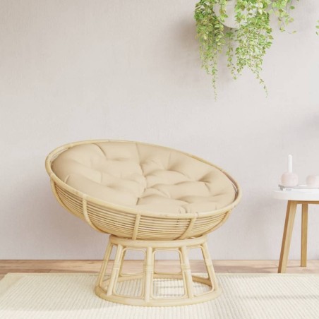 Coussin rond beige Ø 100 x11 cm tissu oxford 555815555815