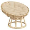 Coussin rond beige Ø 100 x11 cm tissu oxford 555815555815