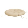 Coussin rond beige Ø 100 x11 cm tissu oxford 555815555815