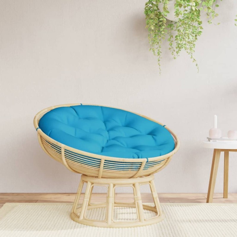 Coussin rond bleu clair Ø 100 x11 cm tissu oxford 555816555816