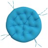 Coussin rond bleu clair Ø 100 x11 cm tissu oxford 555816555816